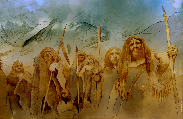 Grupo de neandertales