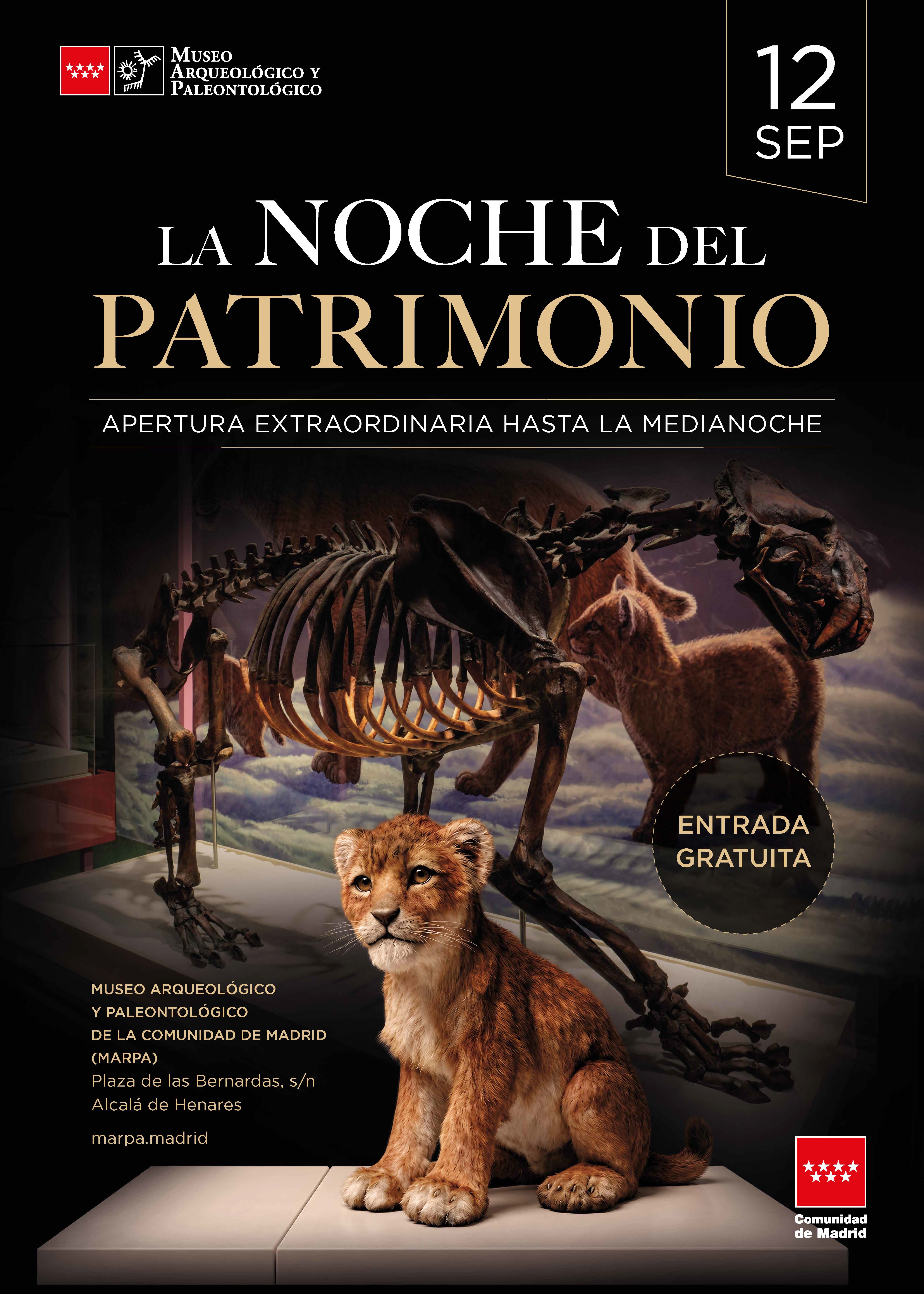 cartel noche del patrimonio 2026 en el MARPA