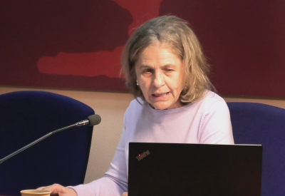 Ángeles Castellano, durante su conferencia