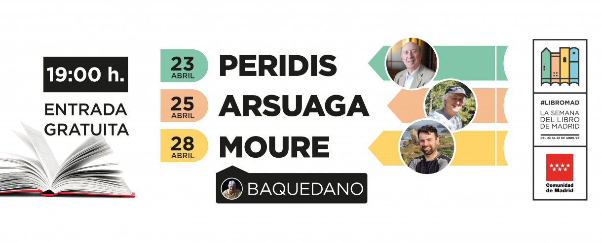 Cartel informativo sobre el ciclo de encuentros con autores