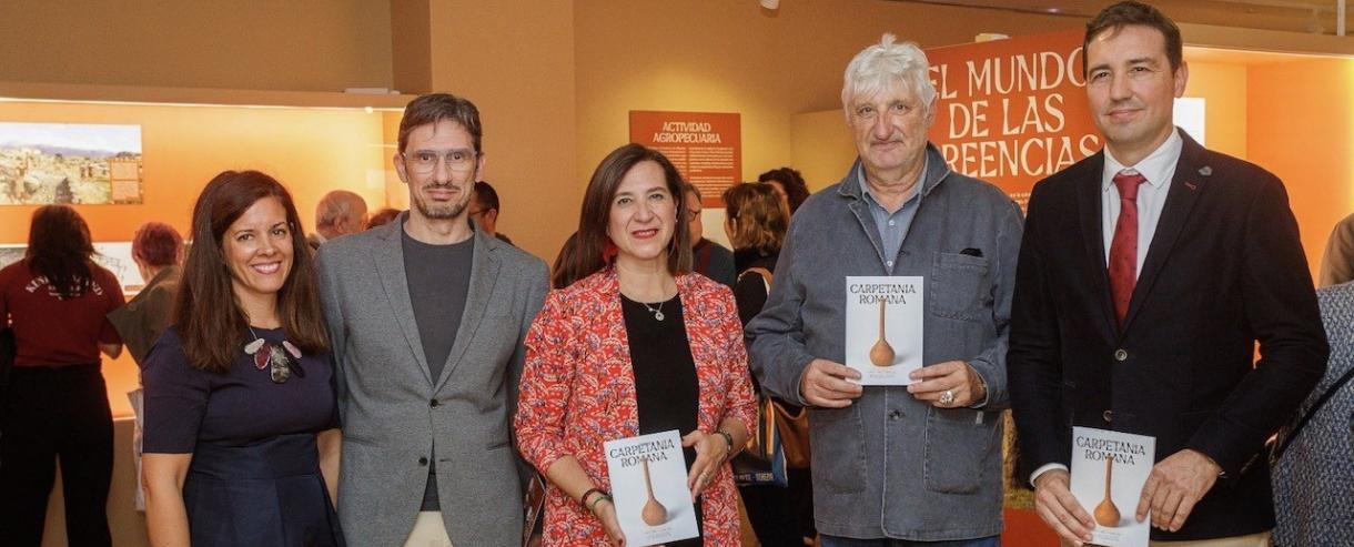 Acto de inauguración de la exposición "Carpetania romana" en Zaragoza