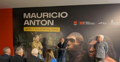 Inauguración de la exposición "Mauricio Antón. Arte y Paleontología"