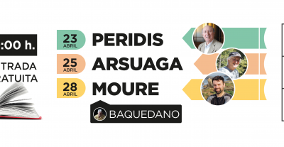 Cartel informativo sobre el ciclo de encuentros con autores