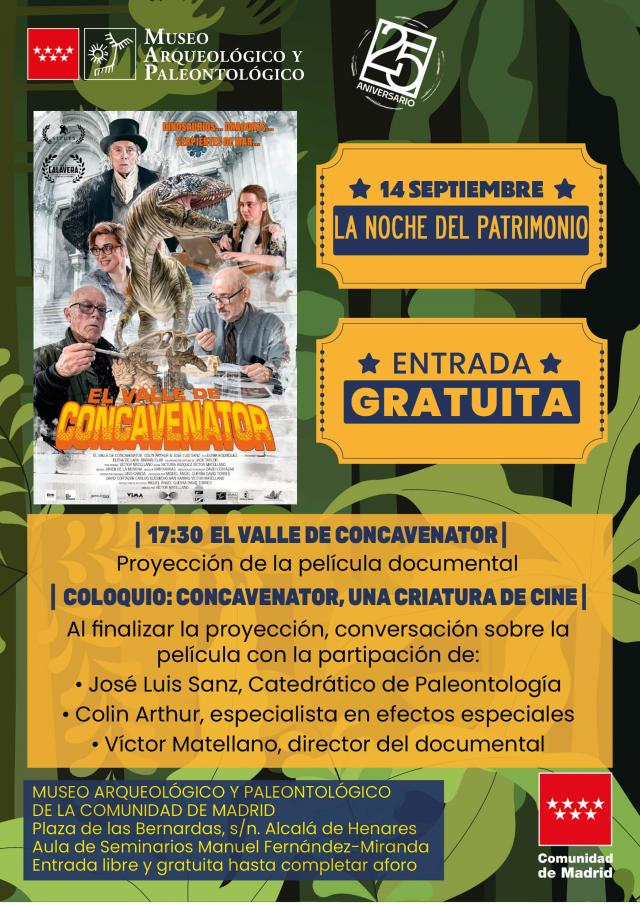 cartel La Noche del Patrimonio en el MARPA