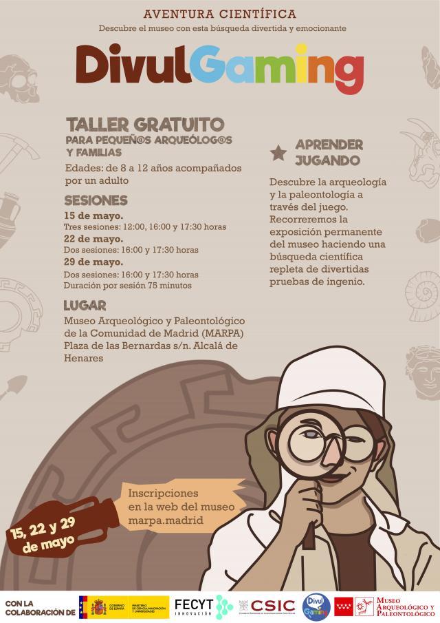 Cartel Aventura científica en el MARPA