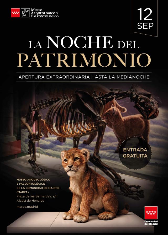 Cartel informativo La Noche del Patrimonio 2026