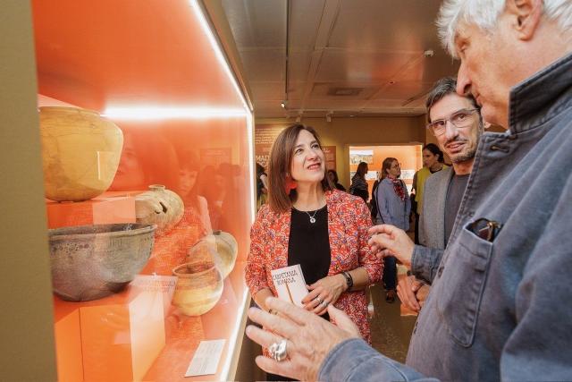 Enrique Baquedano en la inauguración de la exposición "Carpetania romana"